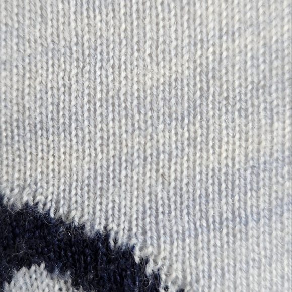 JCrew Light Blue Toucan Short Sleeve Merino Wool Sweater Size XS. - Picture 5 of 5